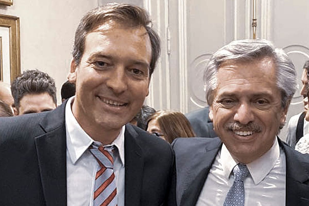 Martín Soria , diputado Nacional por Río Negro, junto al Presidente