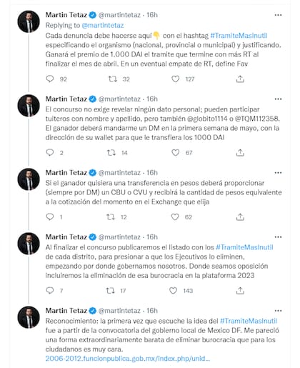Martín Tetaz apostó entre sus seguidores donar US$1000 al que denuncie en las redes sociales el trámite más inútil