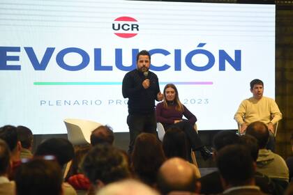 Martín Tetaz, en el plenario de Evolución