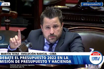 Martín Tetaz es uno de los 49 integrantes de la Comisión de Presupuesto y Hacienda de la Cámara de Diputados