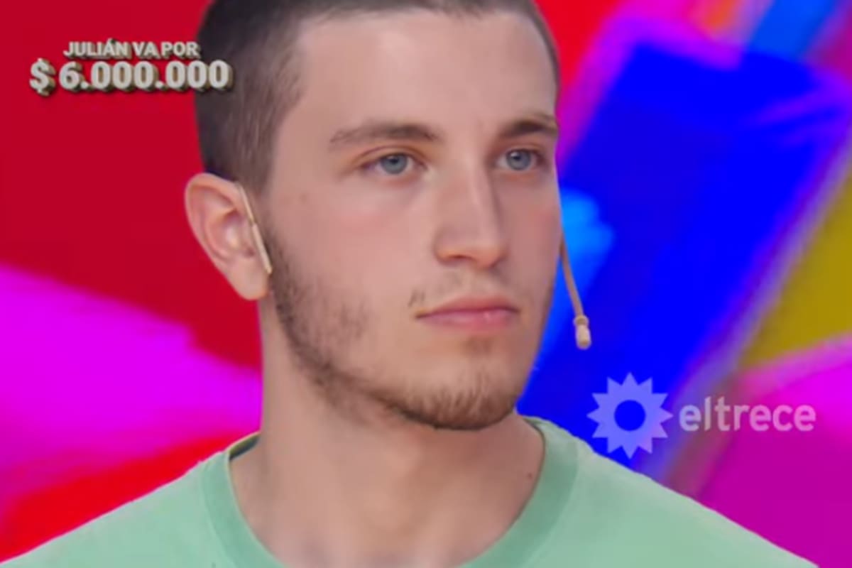 Martín tiene 18 años, sueña con ser astronauta y participó de Los 8 escalones (Foto: Captura eltrece)