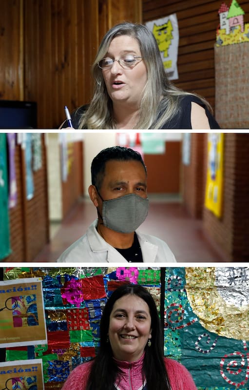 Martín Vera, Alejandra Riella y Verónica Figueroa