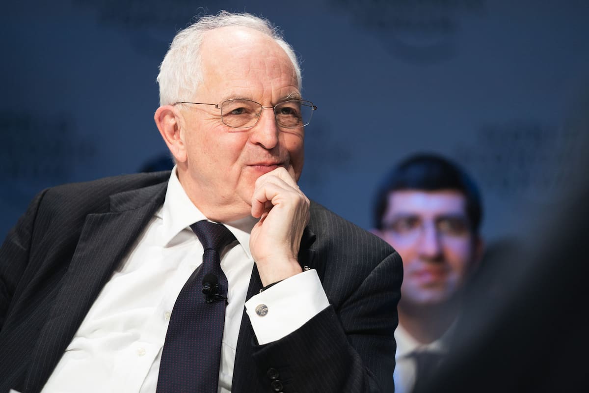 Martin Wolf, durante una conferencia en el Foro Económico de Davos