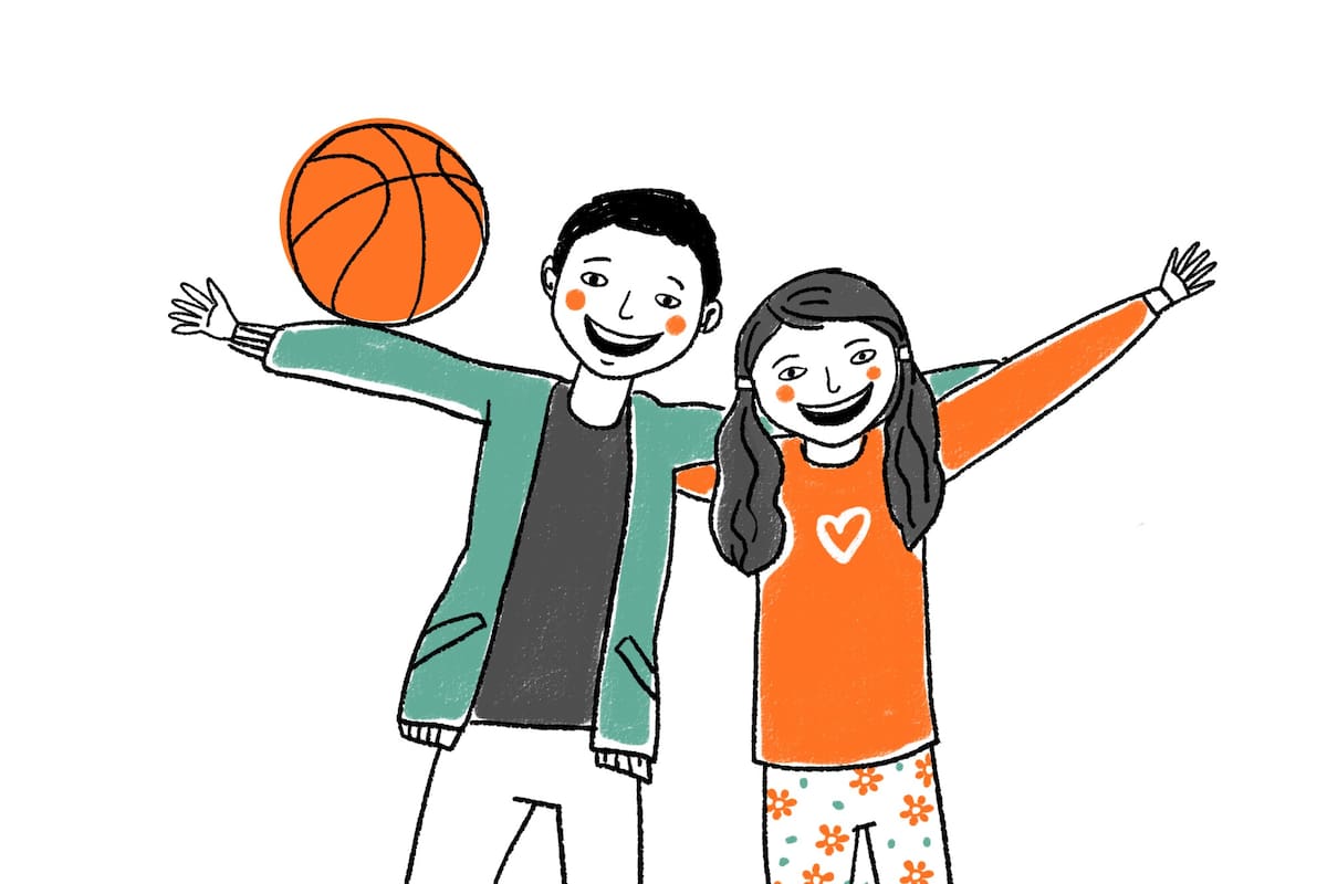 Martín y Fernanda juegan al básquet y sueñan con una familia