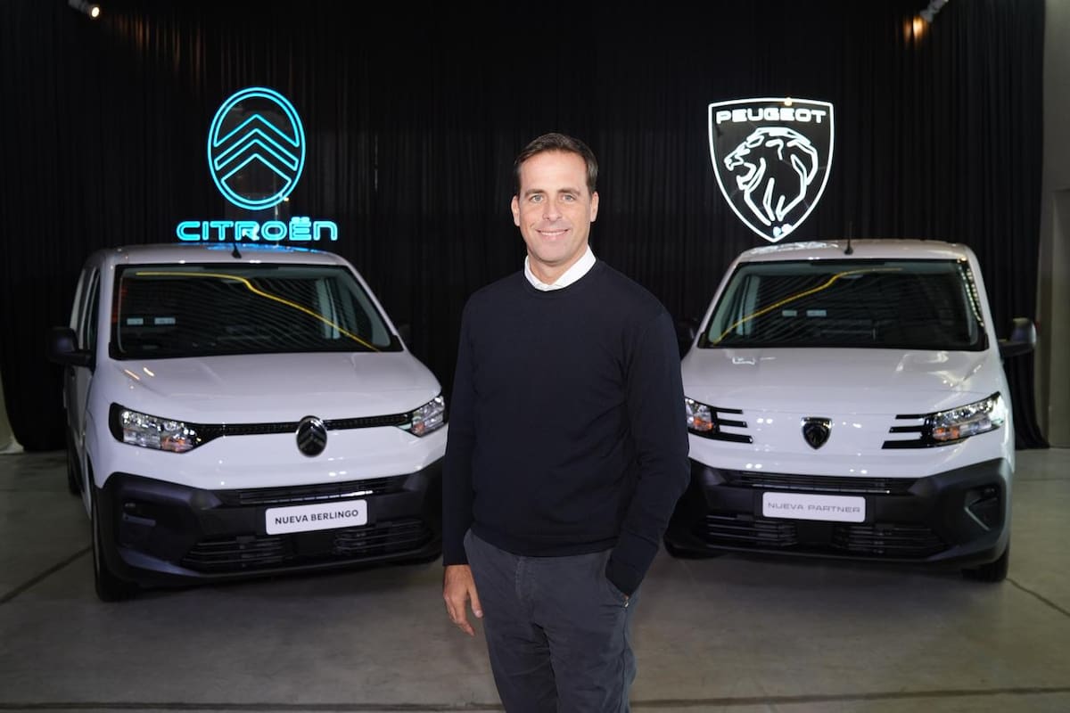 Martín Zuppi, presidente y director general (CEO) de Stellantis en Argentina, durante la presentación de los nuevos Peugeot Partner y Citroën Berlingo