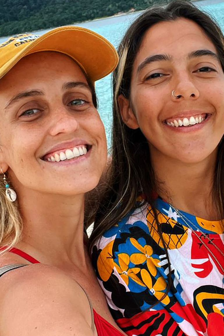 Martina “Marti” Feldkamp (31) y Malena “Male” Pizarro (32) durante su luna de miel