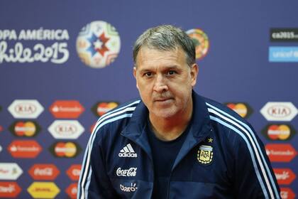 Martino, durante la conferencia de prensa previa al debut