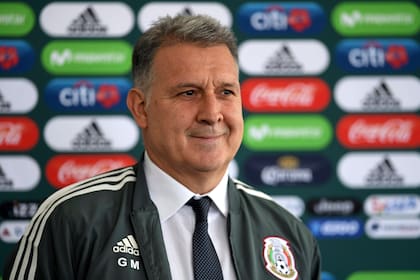 Martino en su presentación como DT de la selección de México