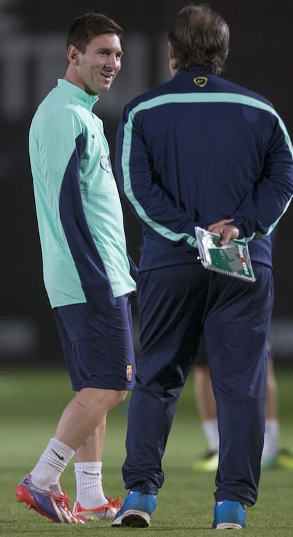 Martino y Messi, en su paso por Barcelona