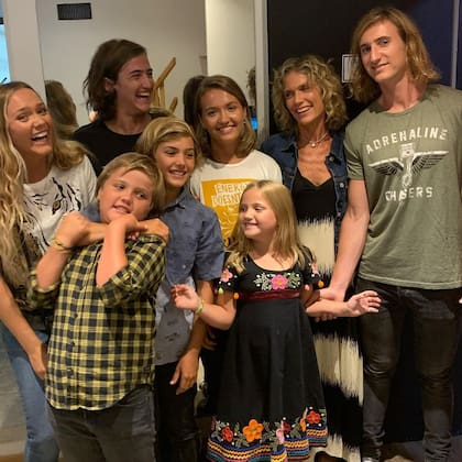 Maru Botana junto a sus hijos, fruto de su relación con Bernardo Solá (Foto: Instagram @marubotanaok)