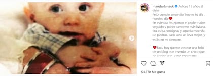 Maru Botana le dedicó un emotivo mensaje a su hijo Facu
