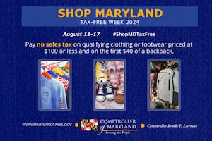 Maryland ofrece una semana libre de impuestos del 11 al 17 de agosto para ayudar a las familias en la vuelta a clases (Marylandtaxes.gov)
