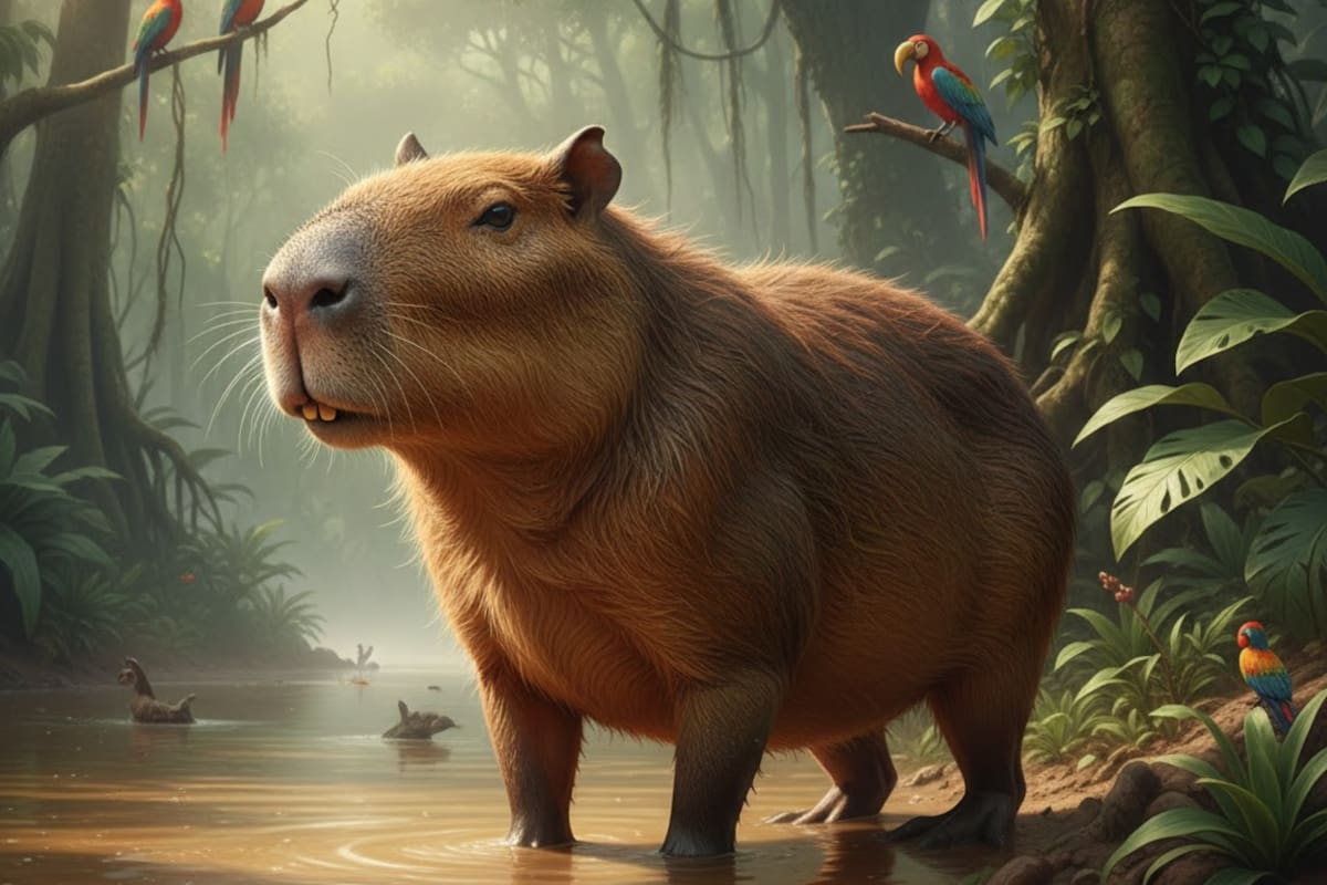 Más cercano al capibara actual fue el género Neochoerus, presente durante el Plioceno y el Pleistoceno