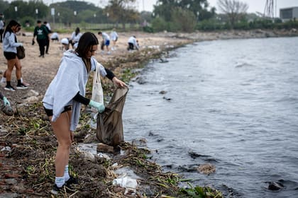 Más de 180 kilos de residuos se recolectaron en total en la previa de la carrera.