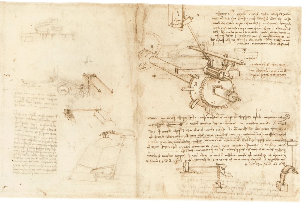 Más de 3500 dibujos, anotaciones y manuscritos de Da Vinci se pueden visualizar en la Leonardotheka