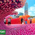 Lego transforma una antigua refinería de Shanghái en un paisaje botánico