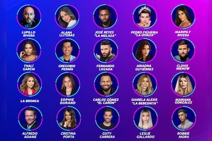 Más de una veintena de celebridades forman parte de la nueva temporada de La casa de los famosos