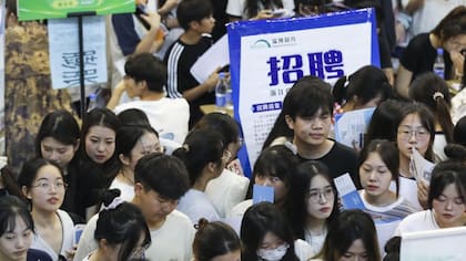 Más de uno de cada cinco jóvenes chinos entre 16 y 24 años están desempleados.