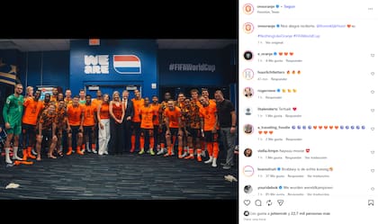 Más fotografías que compartieron desde el seleccionado nacional de Países Bajos junto a Máxima Zorreguieta, Guillermo y Ariane