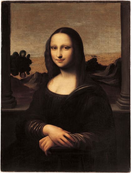 Más juvenil, la llamada Mona Lisa de Isleworth es considerado una copia de La Gioconda, aunque también se discute si pudo ser una versión anterior del famoso cuadro del Louvre