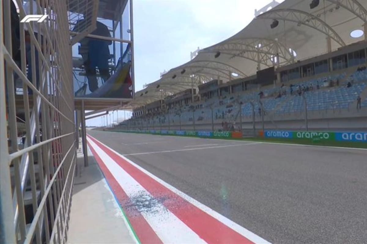 Más problemas en Bahréin: se rompió un cristal, hubo vidrios en la recta principal y la prueba de pretemporada de este viernes se interrumpió hasta liberar la pista