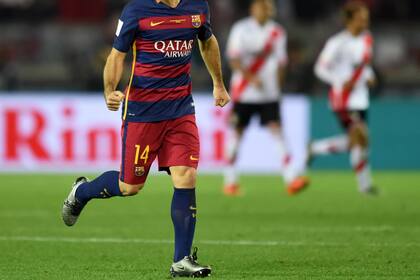 Mascherano, con Barcelona, venció a River en la final del Mundial de Clubes de 2015