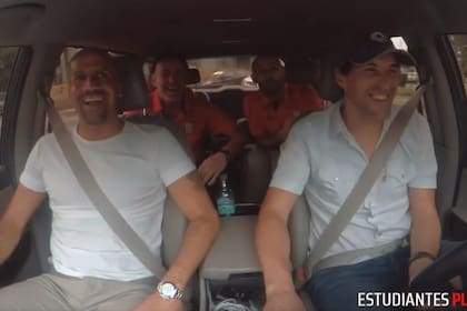 Mascherano contó una anécdota a bordo de una camioneta, junto a Milito, Verón y Alayes