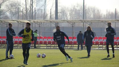 Mascherano, en el entrenamiento