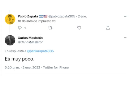 Maslatón mostró el ticket de una comida en Miami y Twitter estalló en preguntas y comentarios