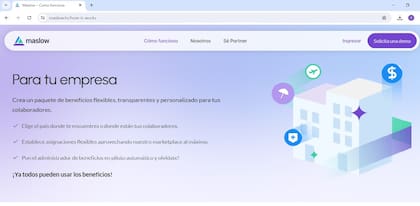 Maslow es utilizada por más de 10.000 usuarios y posee más de 5.000 beneficios en toda Latinoamérica
