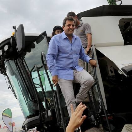 Massa, ayer en Expoagro