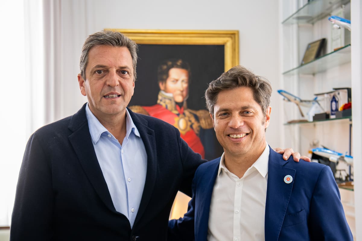 Massa, con Kicillof, en la Casa de Gobierno bonaerense