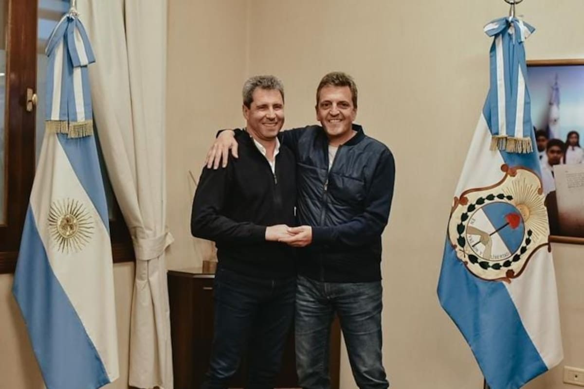 Massa con Uñac, anoche en la provincia cuyana