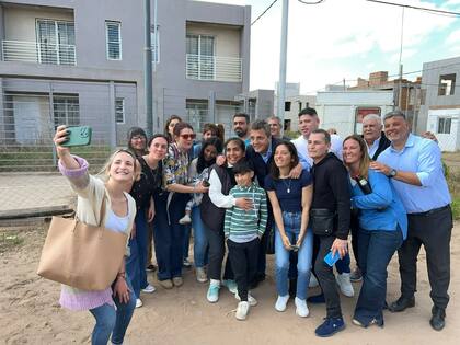 Massa, el viernes, en Junín