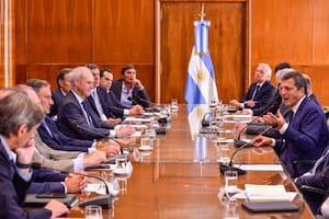 Massa en la reunión con banqueros