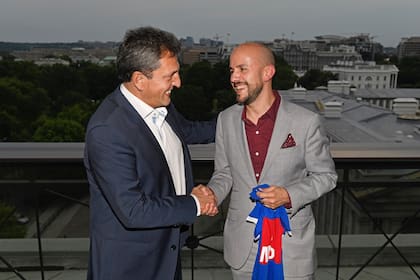 Massa junto a Juan González, en su reciente visita a Estados Unidos.