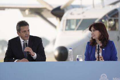 Massa, junto a la vicepresidenta Cristina Kirchner