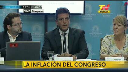 Massa presentó un índice de inflación alternativo junto a Marco Lavagna y Stolbizer, en 2016