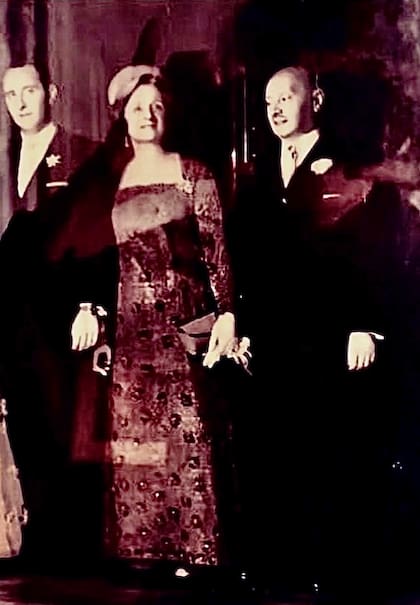Massimiliano con su mujer, Luisa Rosa Colmegna, y su hijo José Enrique Bencich (Chichín)