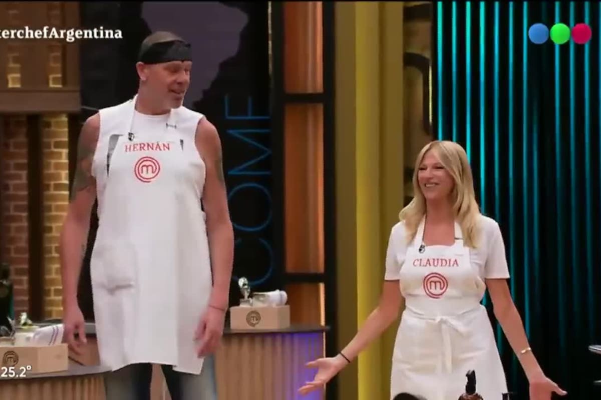 MasterChef Celebrity: Claudia Fontán le tiró onda a Hernán “El Loco” Montenegro - Fuente: Telefe