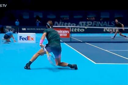 Masters de Londres: el increíble passing shot de Rafael Nadal en la derrota ante Dominic Thiem