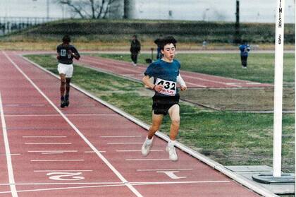 Mastromarino se dedica al atletismo desde los 13 años.