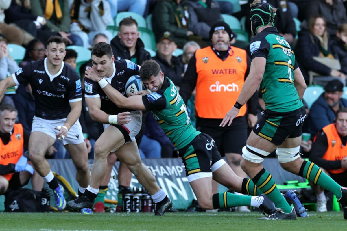 Mateo Carreras, el argentino que brilla en Newcastle Falcons de la Premiership, tuvo una tarde inspirada ante Northampton Saints, a pesar de la derrota de su equipo