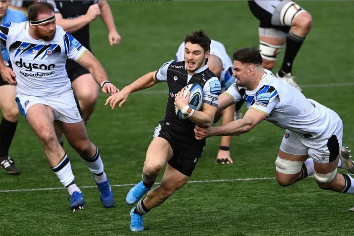 Mateo Carreras mostró sus pinceladas y su poder de desequilibrio para dejar rivales en el camino. Jugó su segundo partido como titular en Newcastle Falcons