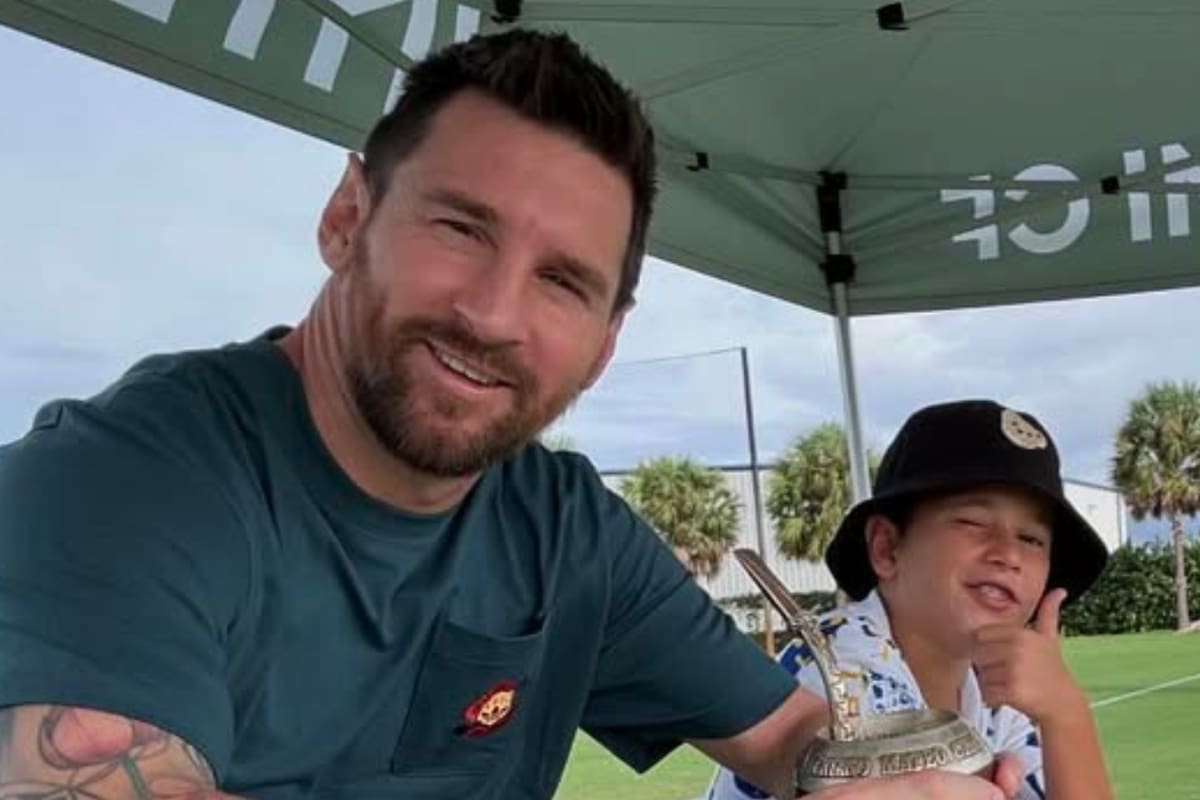 Mateo, el hijo del medio de Lionel Messi, cumplió 10 años (Foto: Instagram @antonelaroccuzzo)