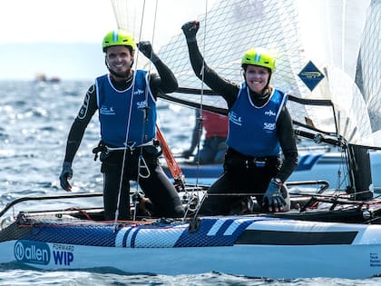 Mateo Majdalani y Eugenia Bosco lideraron el Selectivo de nacra 17 y se clasificaron a Santiago 2023 y a París 2024