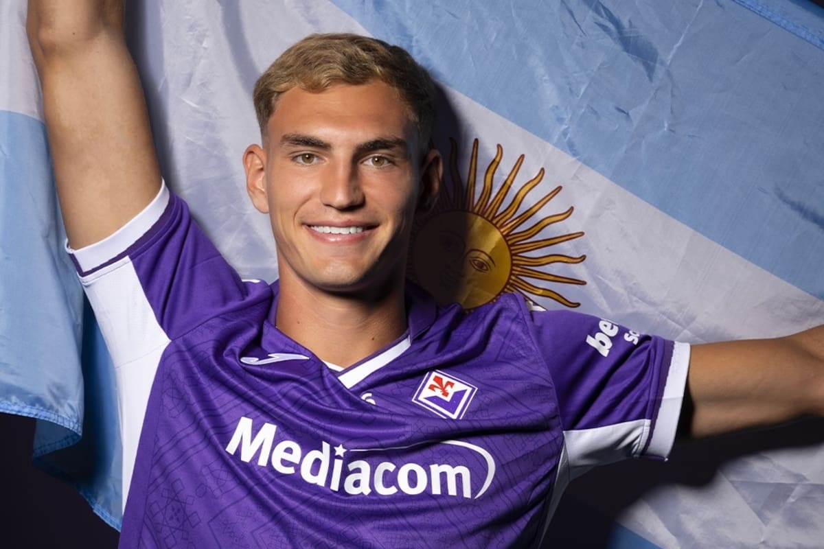 Mateo Pellegrino, nuevo delantero de la Fiorentina de Italia