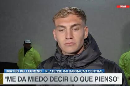 Mateo Pellegrino reveló sus sensaciones sobre la polémica del partido en Platense vs. Barracas Central, en el que el local fue perjudicado cuando el árbitro Sebastián Zunino desestimó una mano sancionable con penal.