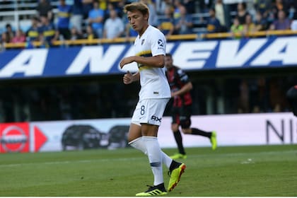 Mateo Retegui, en su estreno como jugador de Boca