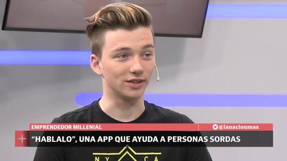 Mateo Salvatto, el creador de la app "Hablalo"